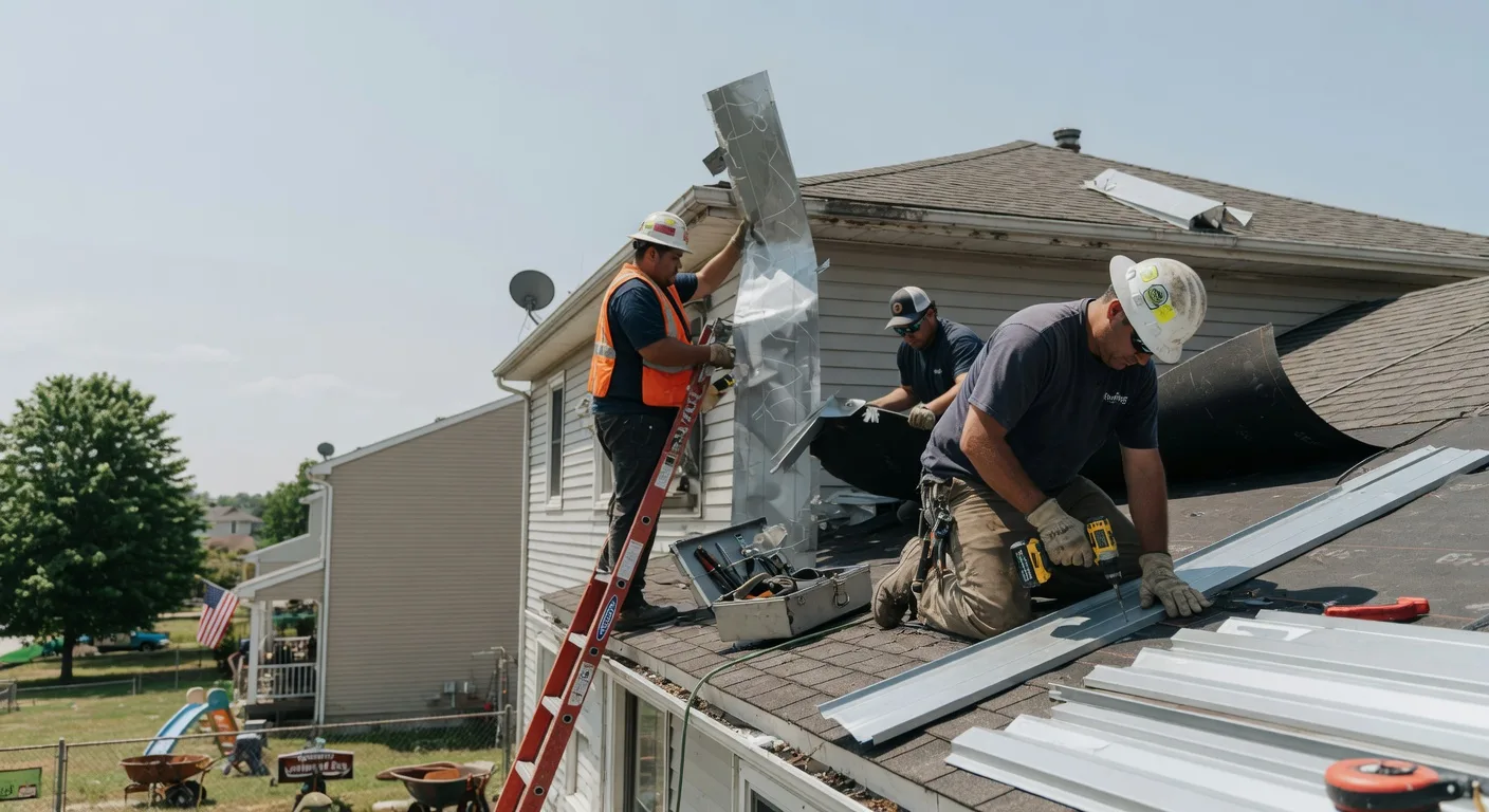 Storm Damage Metal Roof Repair in Kanawha, IA